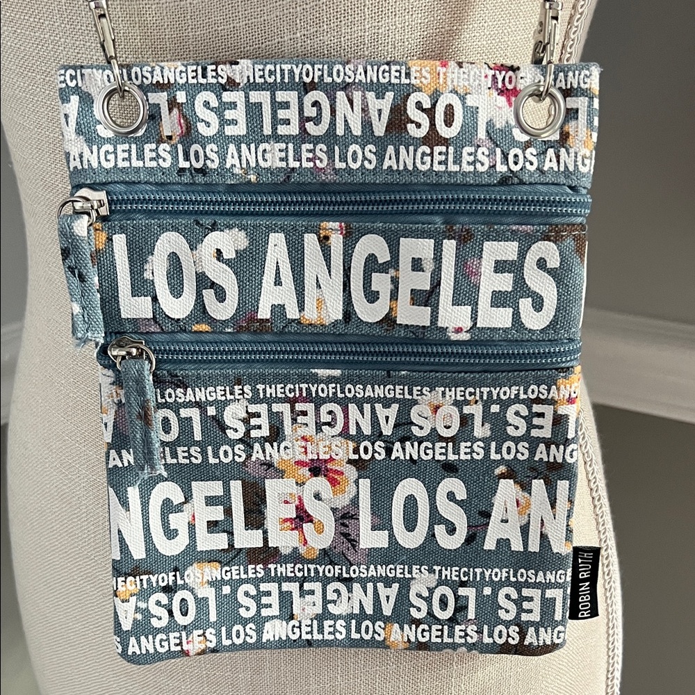 Robin Ruth Blue Los Angeles Crossbody Bag